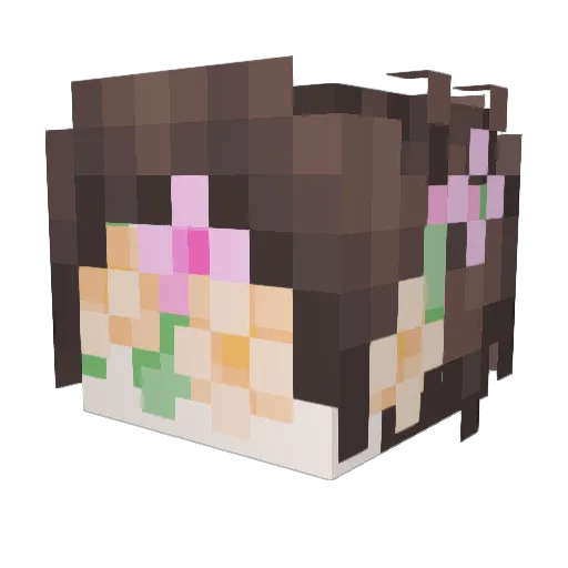 Grymlux Minecraft avatar head, 3D render