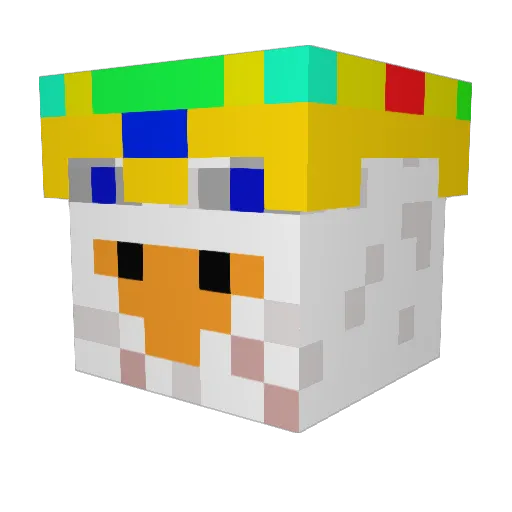 Gryphonwarrior Minecraft avatar head, 3D render
