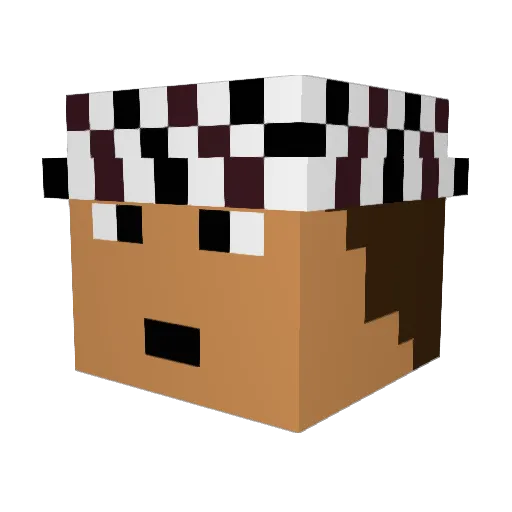 Gryphus1153 Minecraft avatar head, 3D render
