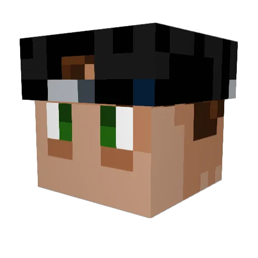 Gryphus29 Minecraft avatar head, 3D render