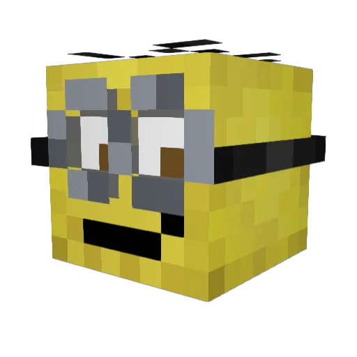 GryzPatrykiem Minecraft avatar head, 3D render