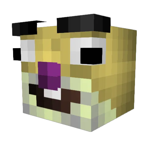 Gryzzly_Bear Minecraft avatar head, 3D render