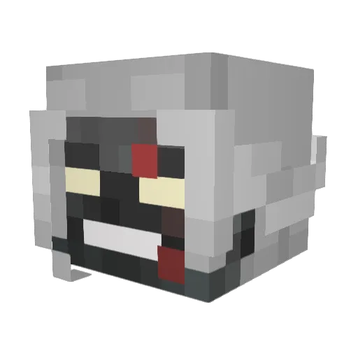 GrzeBETA Minecraft avatar head, 3D render