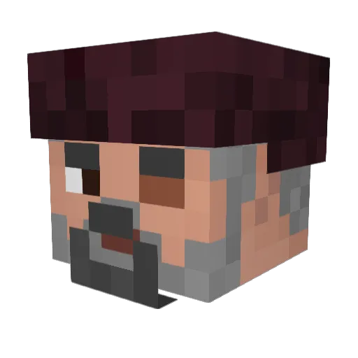 Grzesiofloryda2 Minecraft avatar head, 3D render