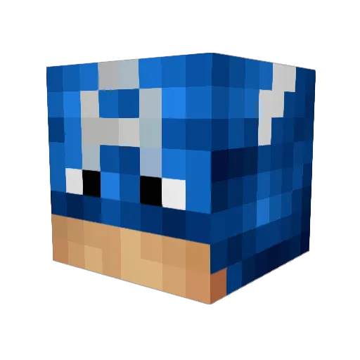 Gs_gaming Minecraft avatar head, 3D render