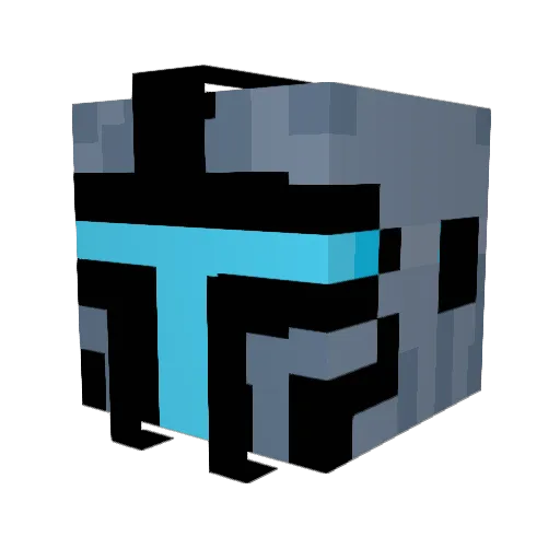 Gsammo Minecraft avatar head, 3D render
