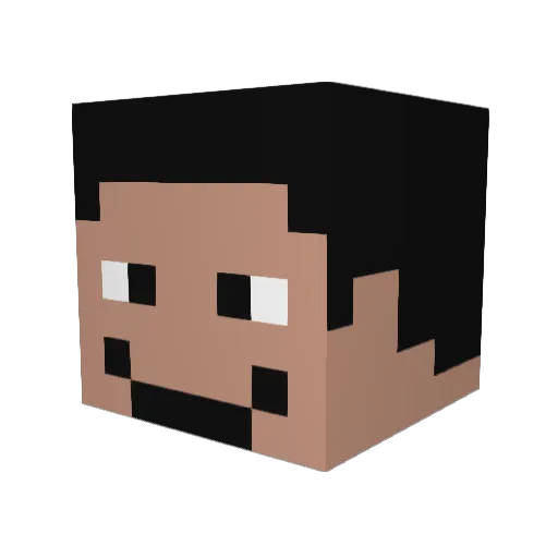 Gsans96 Minecraft avatar head, 3D render