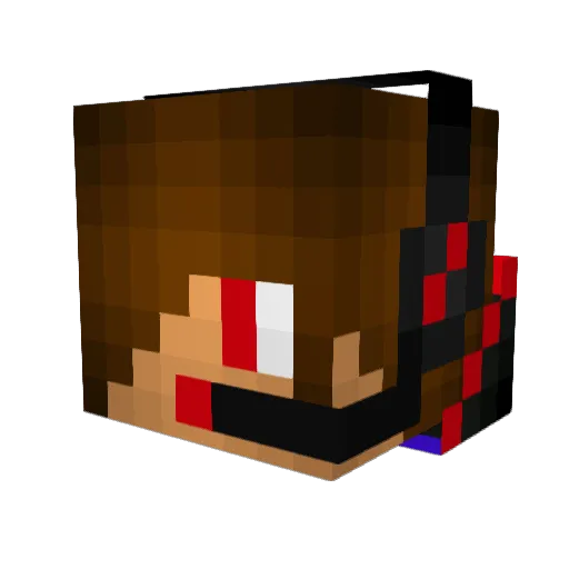 Gsastre Minecraft avatar head, 3D render