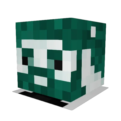 Gsh_minecraft Minecraft avatar head, 3D render