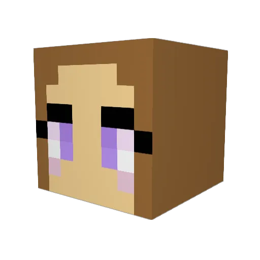 Gsmithh Minecraft avatar head, 3D render