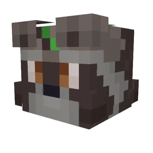 Gsofa Minecraft avatar head, 3D render