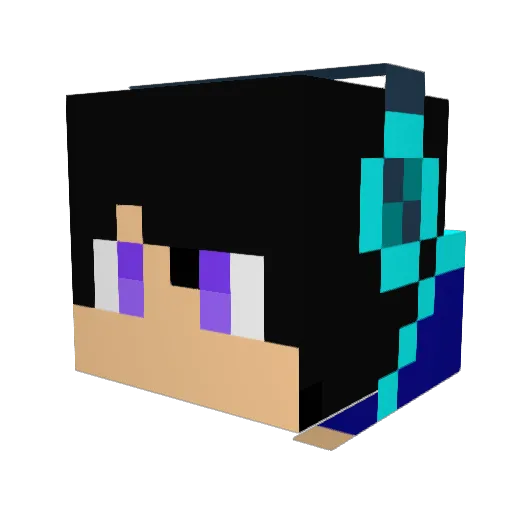 Gsweets09 Minecraft avatar head, 3D render