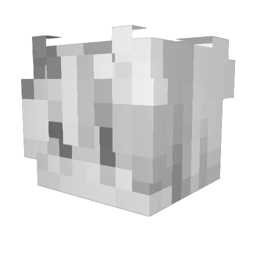 Gsxxx Minecraft avatar head, 3D render