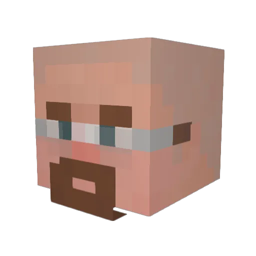 Gtasa2004 Minecraft avatar head, 3D render
