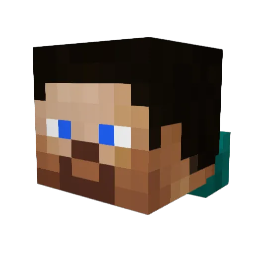 Gti174 Minecraft avatar head, 3D render