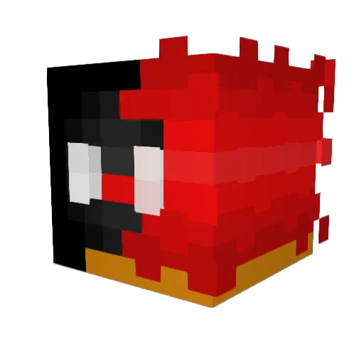 Gtsamer Minecraft avatar head, 3D render