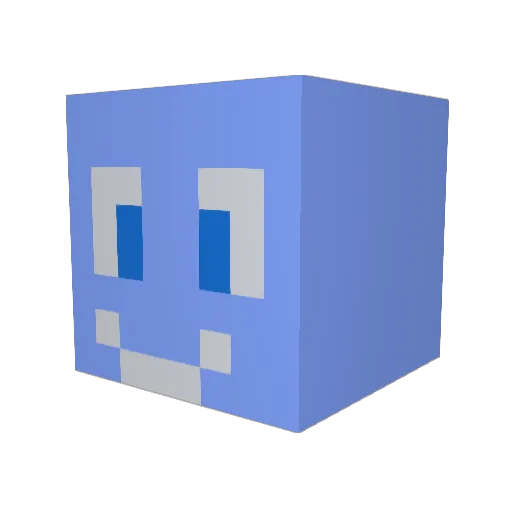 Gtyred Minecraft avatar head, 3D render