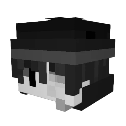 Gu1ldMaster Minecraft avatar head, 3D render