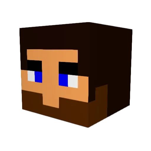 Gu1maZ Minecraft avatar head, 3D render