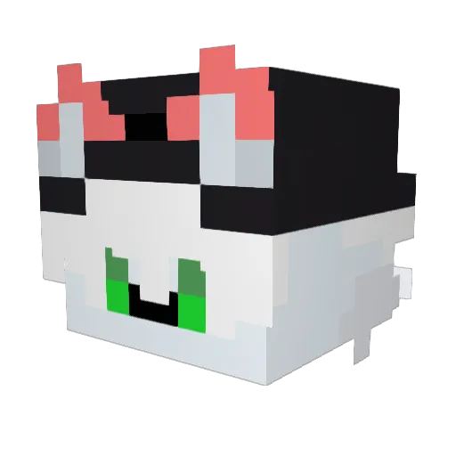 Gu1sk Minecraft avatar head, 3D render
