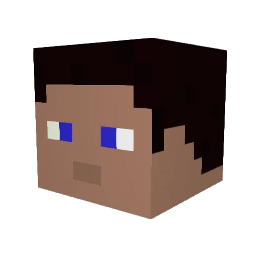 Gu3rr1er Minecraft avatar head, 3D render