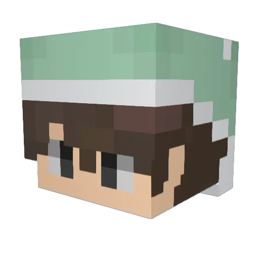 GuDevil Minecraft avatar head, 3D render