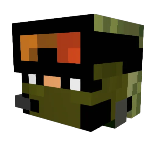 GuGFS Minecraft avatar head, 3D render