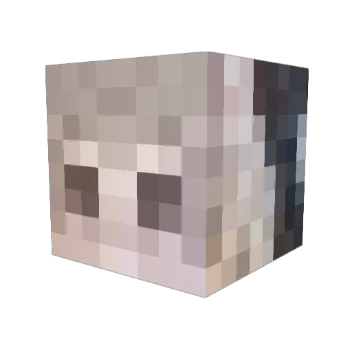 GuMo_V Minecraft avatar head, 3D render