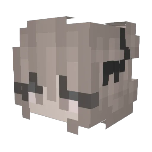 GuYueNa1314520 Minecraft avatar head, 3D render