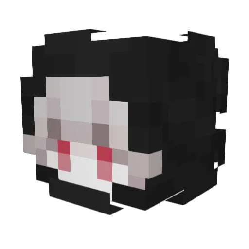 GuYueYU Minecraft avatar head, 3D render