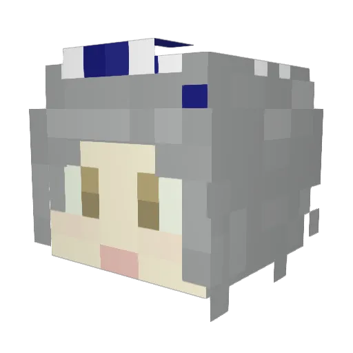 Gu_yv99 Minecraft avatar head, 3D render