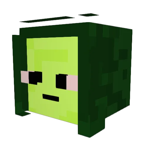 Guac0 Minecraft avatar head, 3D render