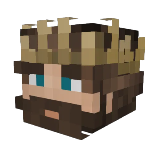 Guac4mol3 Minecraft avatar head, 3D render