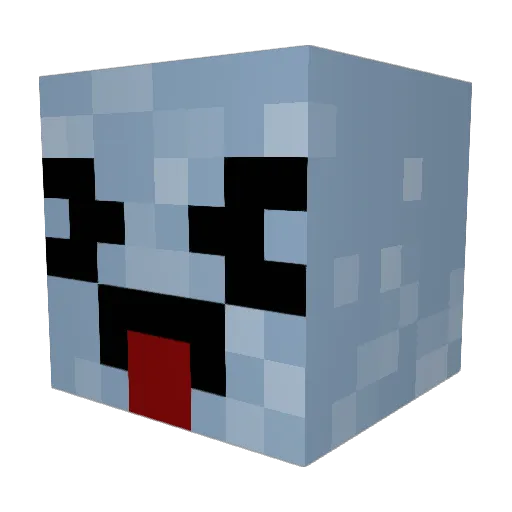 GuacJoaquin Minecraft avatar head, 3D render