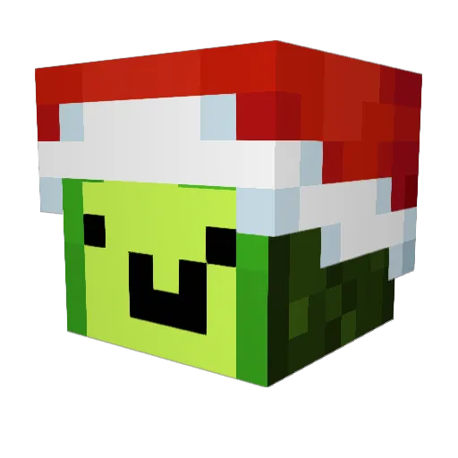 Guacamidi Minecraft avatar head, 3D render