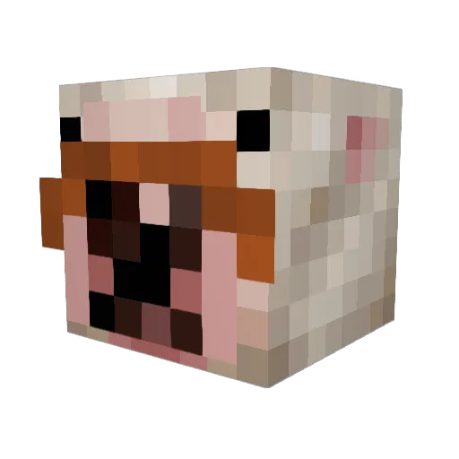 Guacamole67 Minecraft avatar head, 3D render