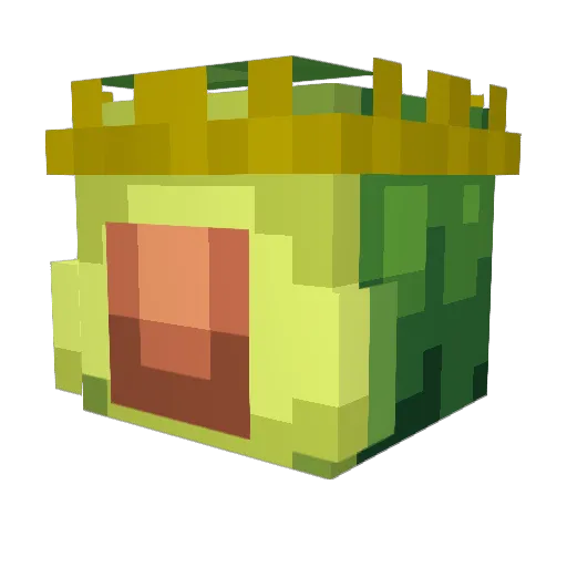 GuacamoleGuy Minecraft avatar head, 3D render