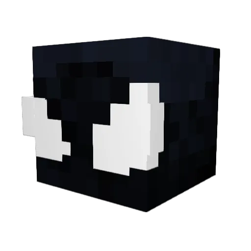 Guada_05 Minecraft avatar head, 3D render