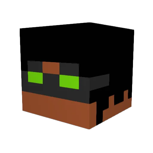 Guahattema Minecraft avatar head, 3D render