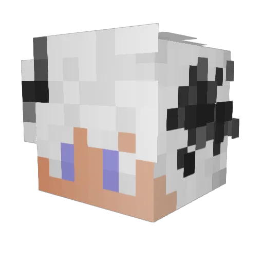 Guajusan59 Minecraft avatar head, 3D render