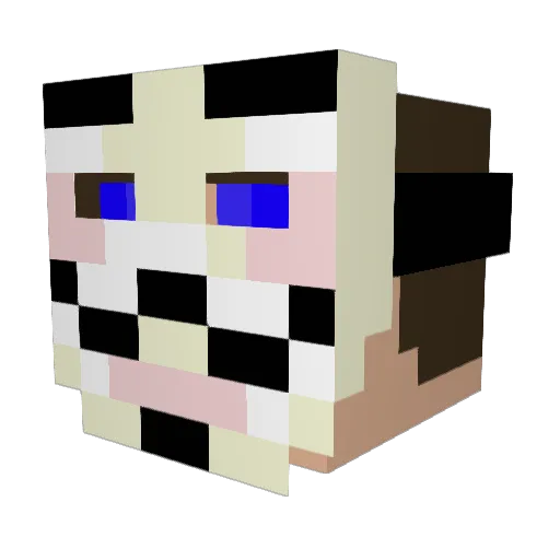 GuakaZao Minecraft avatar head, 3D render
