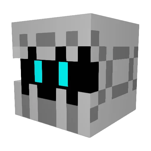 Guan0627 Minecraft avatar head, 3D render