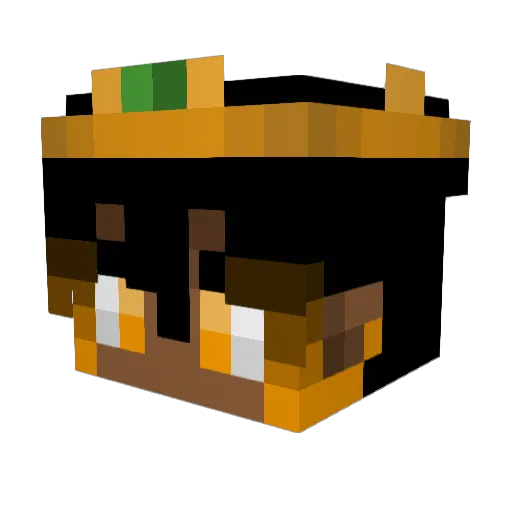 GuanHollow Minecraft avatar head, 3D render