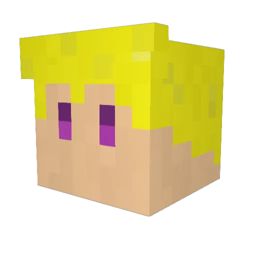 GuanTou_0604 Minecraft avatar head, 3D render