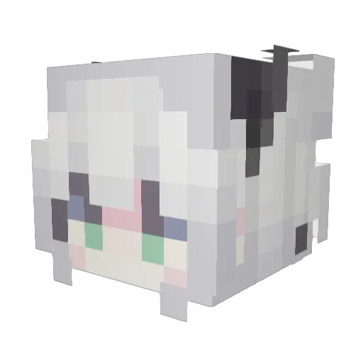 GuanYIii Minecraft avatar head, 3D render
