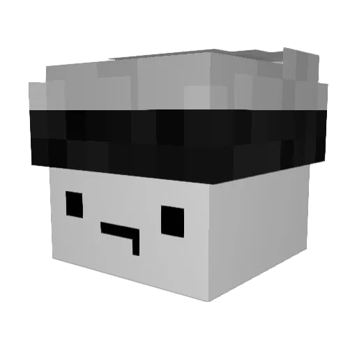 Guang_D_Buggy Minecraft avatar head, 3D render