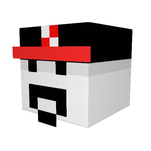GuanineSan Minecraft avatar head, 3D render