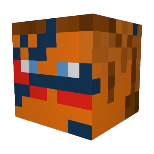 Guanna03 Minecraft avatar head, 3D render