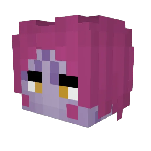 GuantoLezzo Minecraft avatar head, 3D render