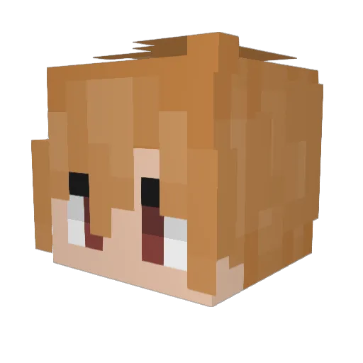 GuapBoySteven Minecraft avatar head, 3D render